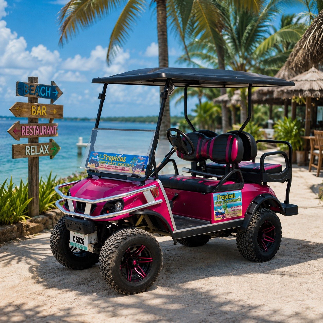 Tropical Golf Cart Rentals — trusted golf cart rental team in San Pedro Belize